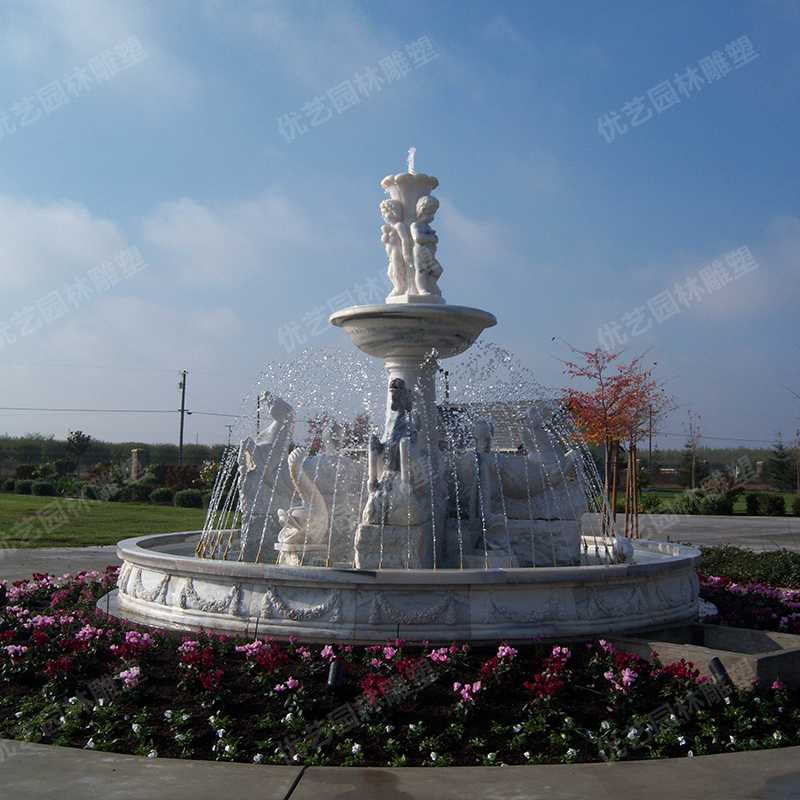 歐式石雕噴泉，石雕景觀噴泉