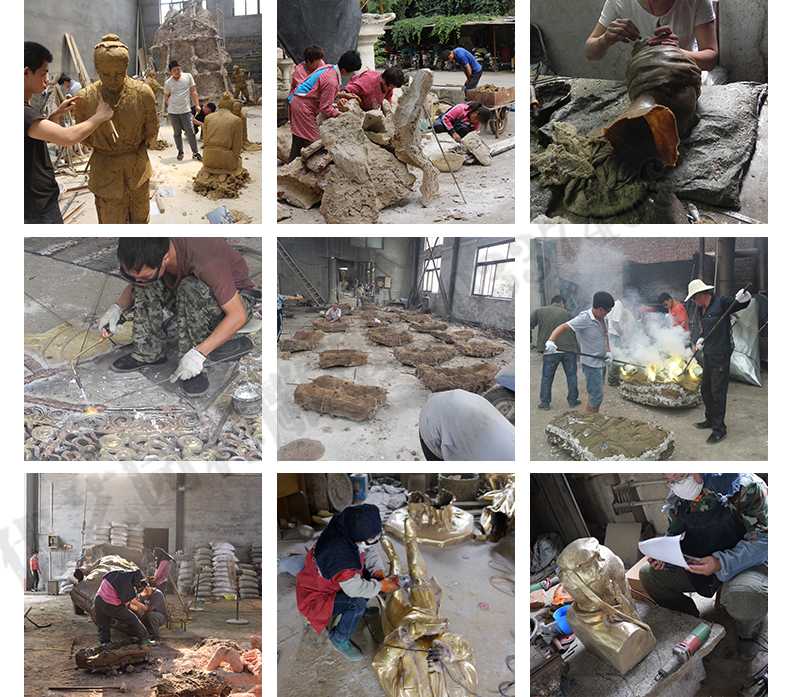 銅雕塑廠家，銅雕塑鑄造流程，銅雕塑定制