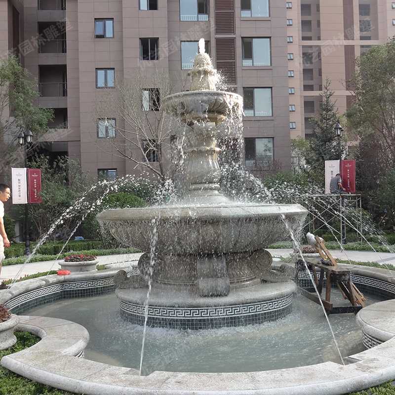 石雕噴泉，花崗巖噴泉，景觀噴泉
