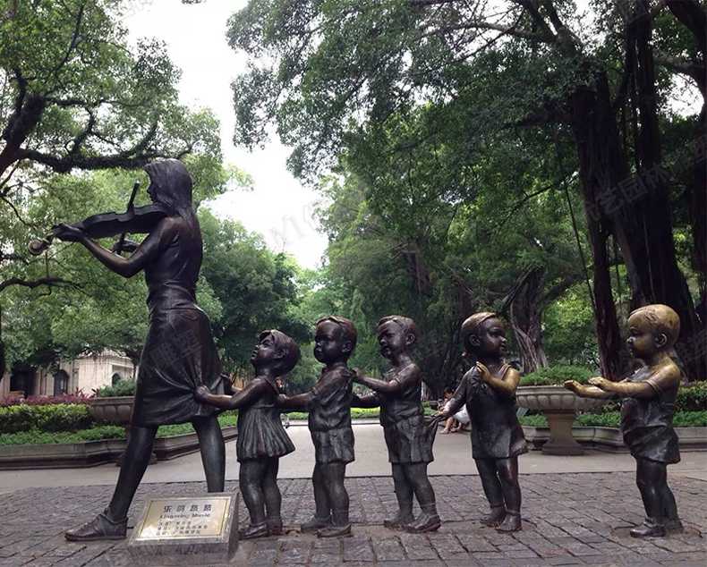 銅人物雕塑，銅小孩雕塑