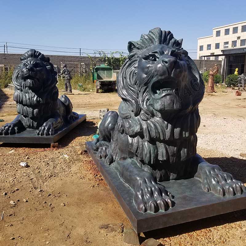 匯豐銅獅子，銅匯豐獅子，銅雕塑廠家，銅獅子廠家