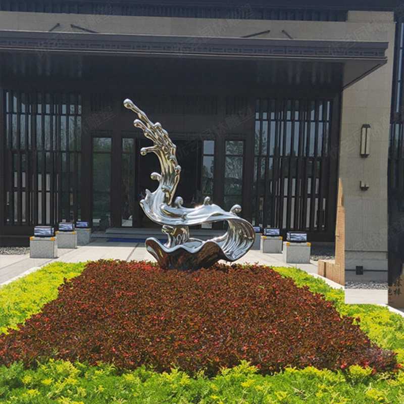 不銹鋼流水雕塑，不銹鋼雕塑廠家